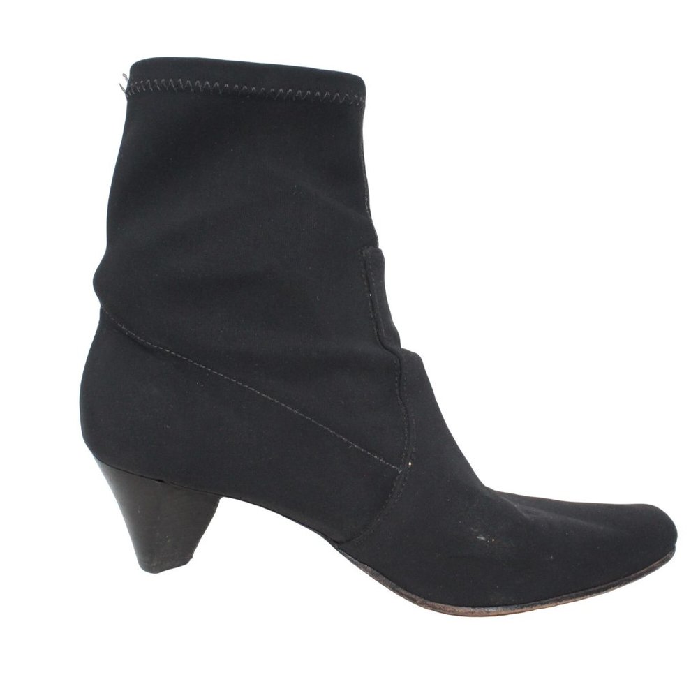 Donald J Pliner Sophia Black Pull On Sock Style Booties Sz 9.5M Made in Brazil - Picture 5 of 10